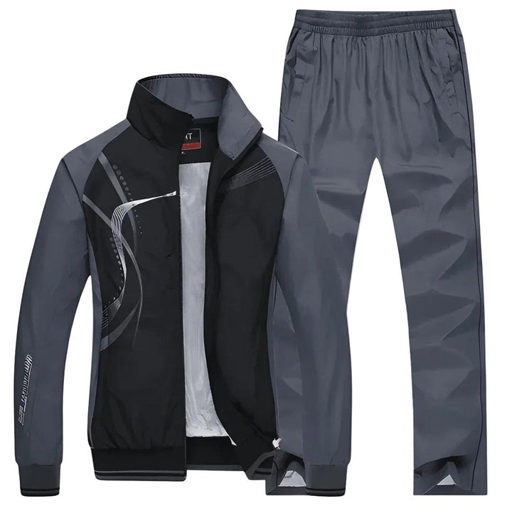 Heren Tweedelige Trainingspak Set - Jack met Ritssluiting en Trainingsbroek