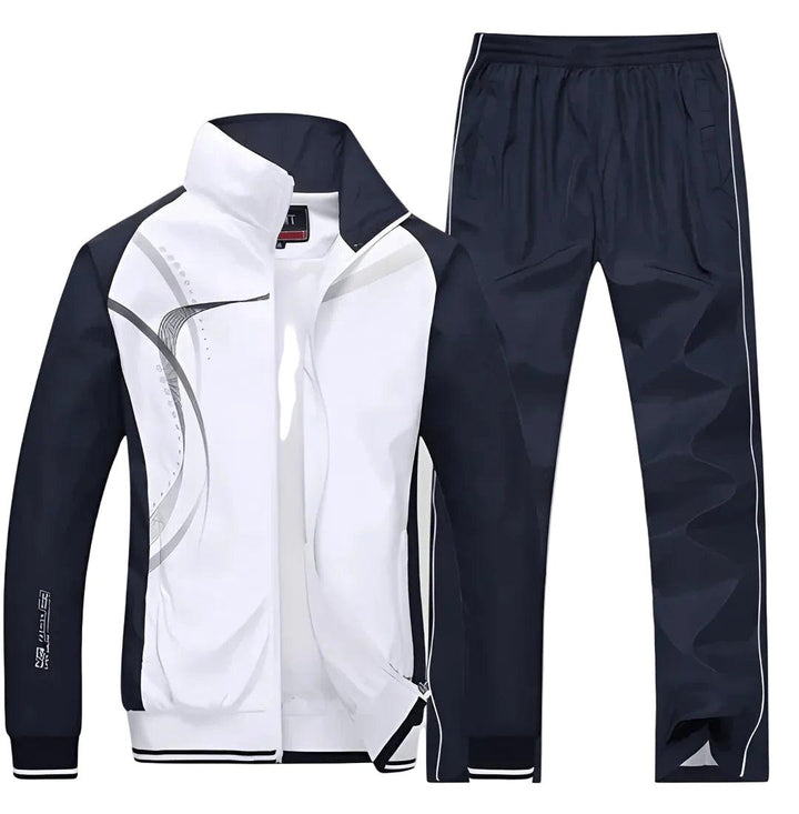Heren Tweedelige Trainingspak Set - Jack met Ritssluiting en Trainingsbroek