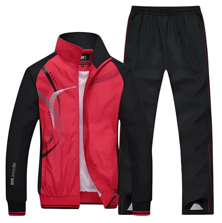 Heren Tweedelige Trainingspak Set - Jack met Ritssluiting en Trainingsbroek