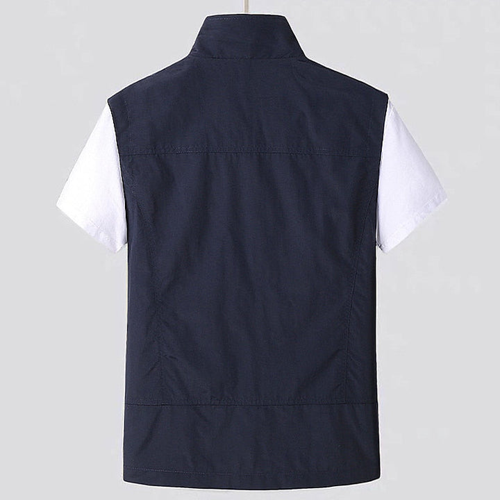 Heren Utility Gilet met Ritssluiting - Opstaande Kraag