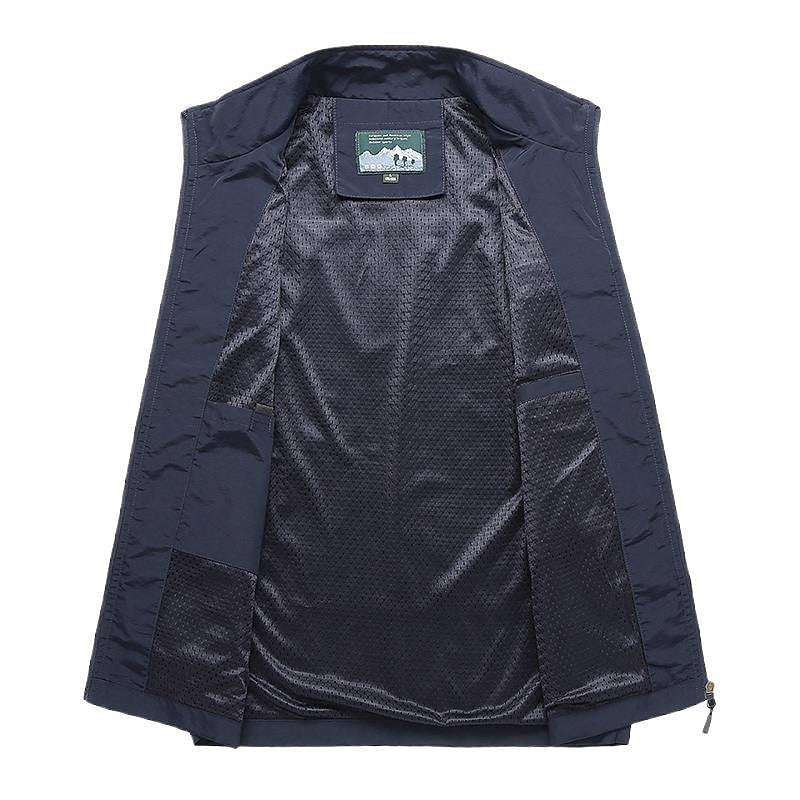 Heren Utility Gilet met Ritssluiting - Opstaande Kraag