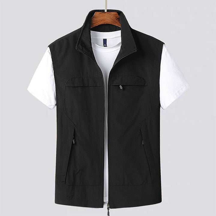 Heren Utility Gilet met Ritssluiting - Opstaande Kraag