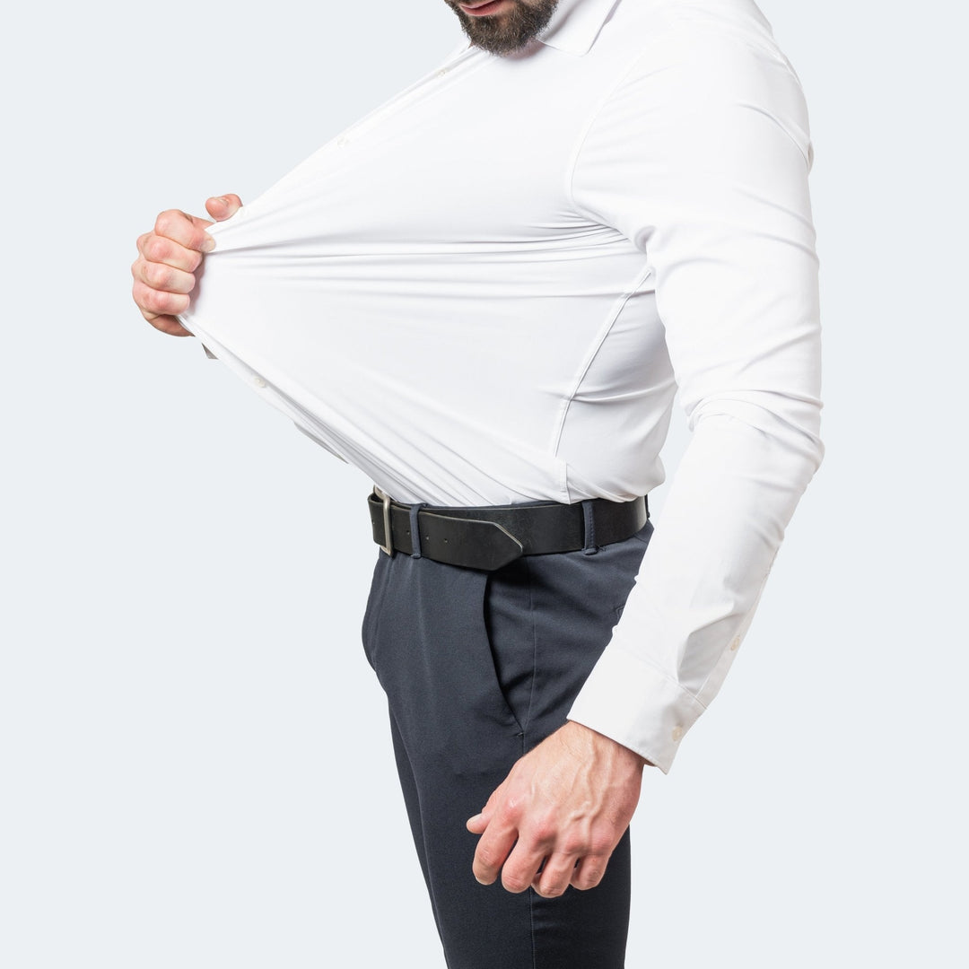 Slim fit overhemd met lange mouwen en knoopsluitingv