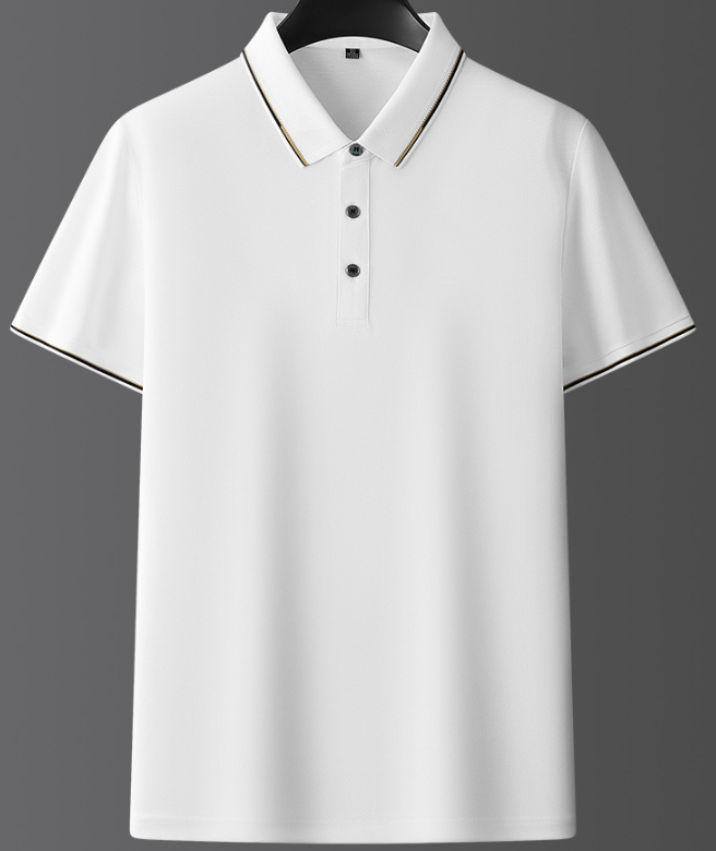 Heren Poloshirt met Korte Mouwen - Knoopsluiting